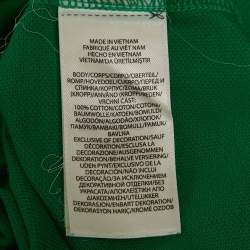 Pre Owned Polo Ralph Lauren Green Pique Custom Fit Polo T-Shirt XXL