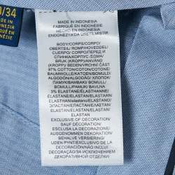 Pre Owned Polo Ralph Lauren Blue Cotton Formal Trousers XXXL