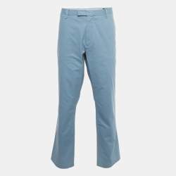 Pre Owned Polo Ralph Lauren Blue Cotton Chino Trousers XXXL