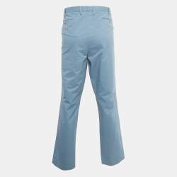 Pre Owned Polo Ralph Lauren Blue Cotton Chino Trousers XXXL
