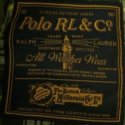 مملوكة مسبقًا جاكيت بولو رالف لورين قطني بني بسحاب أمامي مقاس ضخم -  إكس إكس لارج