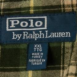 مملوكة مسبقًا جاكيت بولو رالف لورين قطني بني بسحاب أمامي مقاس ضخم -  إكس إكس لارج