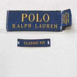 مملوكة مسبقًا Polo Ralph Lauren Blue Ombre Pique Polo T-Shirt L