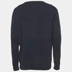 مملوكة مسبقًا بلوفر بولو رالف لورين تريكو برتقالي برقبة على شكل V مقاس متوسط - ميديم