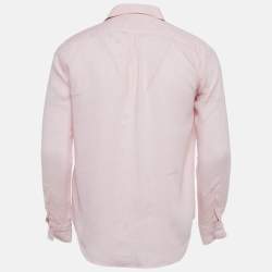 Pre Owned Polo Ralph Lauren Pink Linen Relaxed Fit Shirt S
