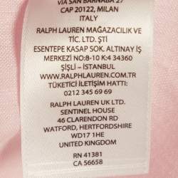 Pre Owned Polo Ralph Lauren Pink Linen Relaxed Fit Shirt S