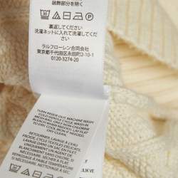 مملوكة مسبقًا Polo Ralph Lauren Cream Cable-Knit Jumper M
