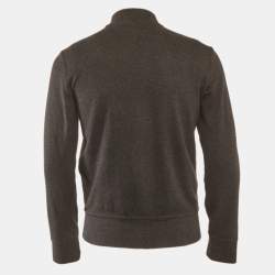 مملوكة مسبقًا Polo Ralph Lauren Grey Wool Blend Zip-Up Jacket XS