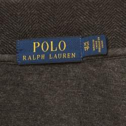 مملوكة مسبقًا Polo Ralph Lauren Grey Wool Blend Zip-Up Jacket XS