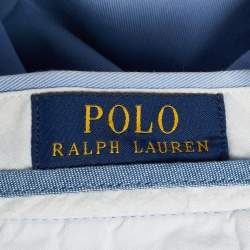 مملوكة مسبقًا شورت بولو رالف لورين تويل أزرق بيدفورد مقاس متوسط (ميديم)