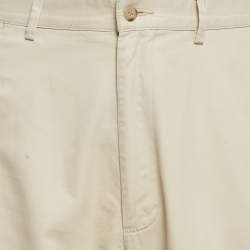 Pre Owned بنطلون بولو رالف لورين غاباردين بيج قَصّة عادية مقاس كبير جدًا - إكس لارج