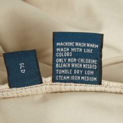 Pre Owned بنطلون بولو رالف لورين غاباردين بيج قَصّة عادية مقاس كبير جدًا - إكس لارج