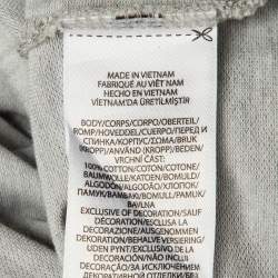 Pre Owned Polo Ralph Lauren Grey Jersey Polo T-Shirt M