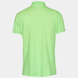 مملوكة مسبقًا Polo Ralph Lauren Green Cotton Knit Polo T-Shirt M