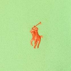 مملوكة مسبقًا Polo Ralph Lauren Green Cotton Knit Polo T-Shirt M