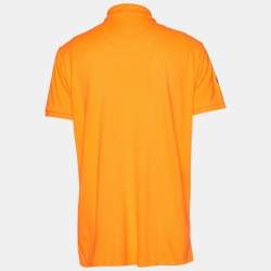 مملوكة مسبقًا Polo Ralph Lauren Orange Pique Polo T-Shirt XL