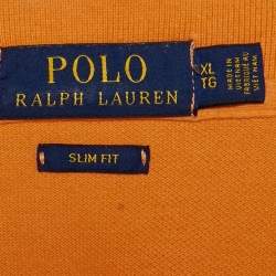 مملوكة مسبقًا Polo Ralph Lauren Orange Pique Polo T-Shirt XL