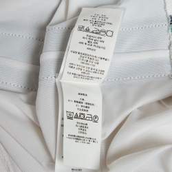 Pre Owned Polo Ralph Lauren White Jersey US Open Slim Fit Polo T-Shirt L