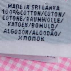 Pre Owned Polo Ralph Lauren Pink Gingham Checkered Cotton Custom Fit Shirt L