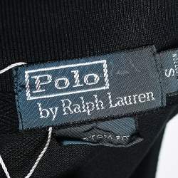 Pre Owned Polo Ralph Lauren Navy Blue Cotton Pique Summer Classic Slim Fit Polo T-Shirt S