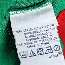 Pre Owned Polo Ralph Lauren Green Cotton Pique Summer Classic Slim Fit Polo T-Shirt S