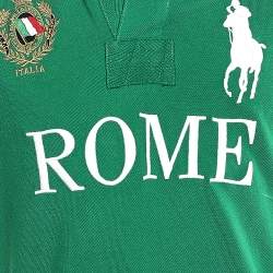 Pre Owned Polo Ralph Lauren Green Cotton Pique Summer Classic Slim Fit Polo T-Shirt S