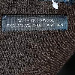 Pre Owned بلوفر بولو باي رالف لورين صوف بني بأكمام طويلة 1XB