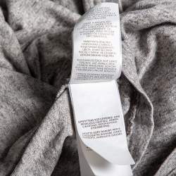 Pre Owned  تي شيرت بولو رالف لورين قطن رصاصي بقصة ضيقة مقاس كبير جدًا جدًا - إكس إكس لارج