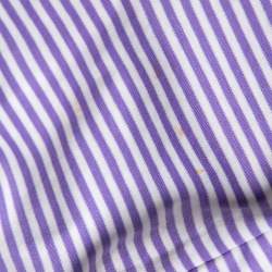 مملوكة مسبقًا تي شيرت رالف لورين بولو  قطن مخطط بنفسجي بقصة كلاسيك مقاس كبير - لارج