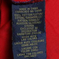 مملوكة مسبقًا Polo Ralph Lauren Red Cotton Pique Polo T-Shirt XXL