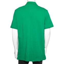Pre Owned Polo Ralph Lauren Green Cotton Pique Polo T-Shirt XL