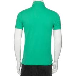 مملوكة مسبقًا Polo Ralph Lauren Green Cotton Polo T-Shirt S
