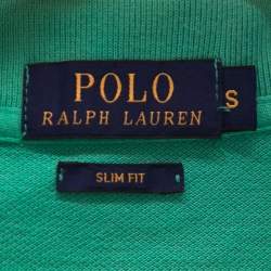 مملوكة مسبقًا Polo Ralph Lauren Green Cotton Polo T-Shirt S