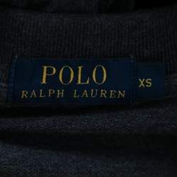 مملوكة مسبقًا Polo Ralph Lauren Grey Pique Cotton Polo T-Shirt XS