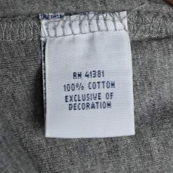 Pre Owned Polo Ralph Laurent Grey Knit Turtleneck Long Sleeve Sweater L