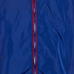 مملوكة مسبقًا Polo Ralph Lauren Blue Synthetic Windbreaker Hooded Jacket XL