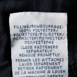 Pre Owned Polo Ralph Lauren Navy Blue Quilted Cotton Terry Cardigan Jacket L