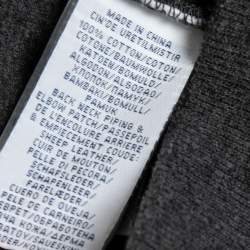 Pre Owned Polo Ralph Lauren Grey Knit Shawl Neck Long Sleeve Sweater S