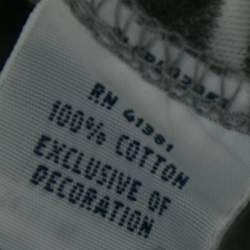 مملوكة مسبقًا Polo Ralph Lauren Grey and White Stripped  Cotton Polo T-Shirts XL