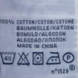 مملوكة مسبقًا قميص بولو رالف لورين قطن كريمي بأكمام طويلة مقاس كبير جدًا - إكس لارج