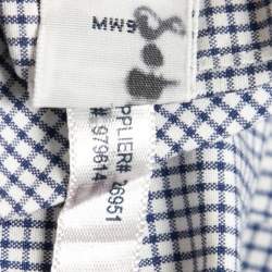 مملوكة مسبقًا Polo Ralph Lauren Blue Checked Cotton Estate Custom Fit Shirt XXXL