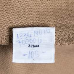 Pre Owned Polo Ralph Lauren Brown Cotton Polo T-Shirt XL