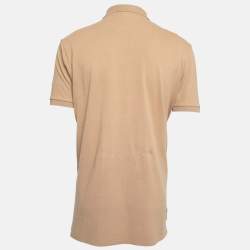 Pre Owned Polo Ralph Lauren Brown Cotton Polo T-Shirt XL