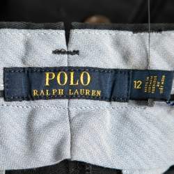مملوكة مسبقًا Polo Ralph Lauren Navy Blue Cotton Trousers L Waist: 35"
