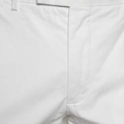 Pre Owned Polo Ralph Lauren White Cotton Stretch Slim Fit Trousers XL
