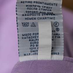 Pre Owned Polo Ralph Lauren Purple Cotton Button Front Shirt M