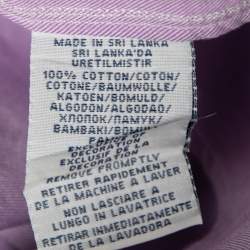 Pre Owned Polo Ralph Lauren Purple Cotton Button Front Shirt M