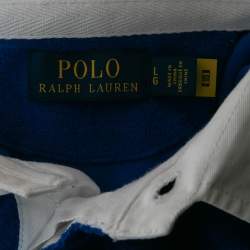 Pre Owned Polo Ralph Lauren Multicolor Striped Terry Polo Shirt L   