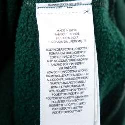Pre Owned Polo Ralph Lauren Green Cotton Long-Sleeve Sweatshirt L