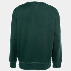 Pre Owned Polo Ralph Lauren Green Cotton Long-Sleeve Sweatshirt L